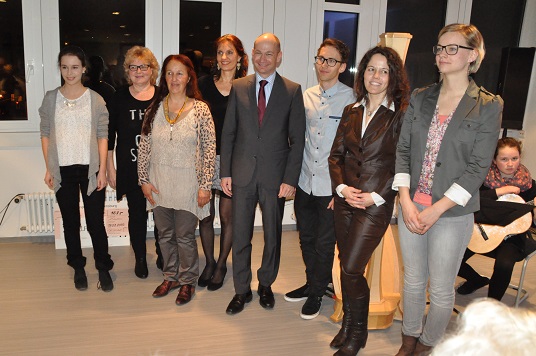Er&ouml;ffnung der Gemeinschaftsausstellung im Landratsamt Lindau durch Landrat Elmar Stegmann