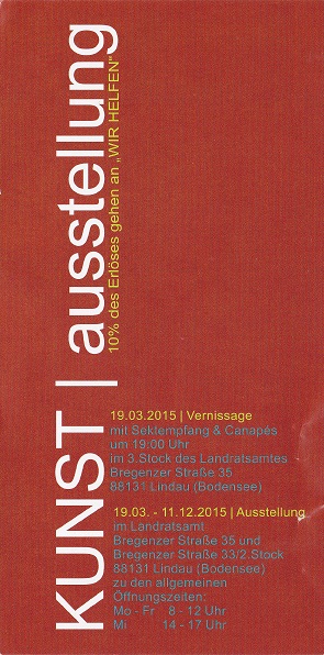 Flyer der Vernissage im Landratsamt 2
